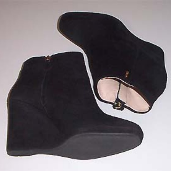 New PRADA Italy suede wedge ankle boots 39.5 - Picture 4 of 8